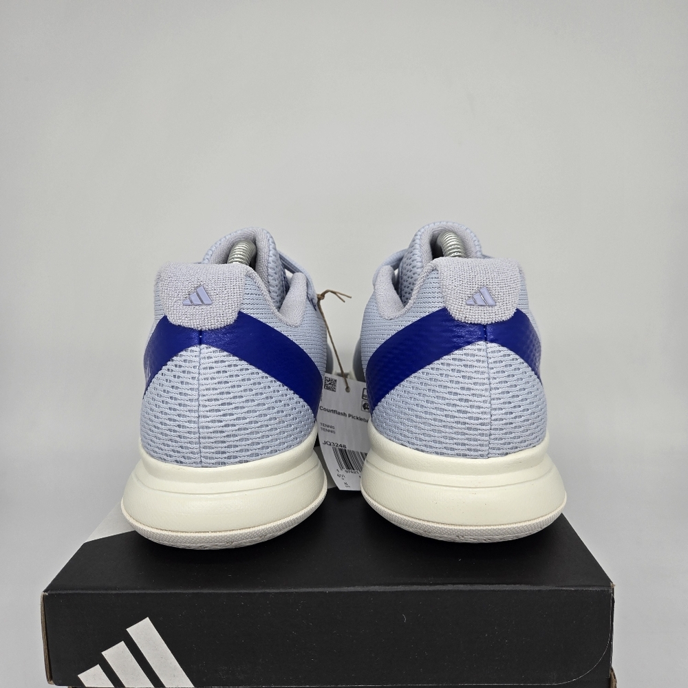 New adidas Pickleball Halo Blue Silver Metallic Women's Shoes Size 7.5 - Picture 4 of 8